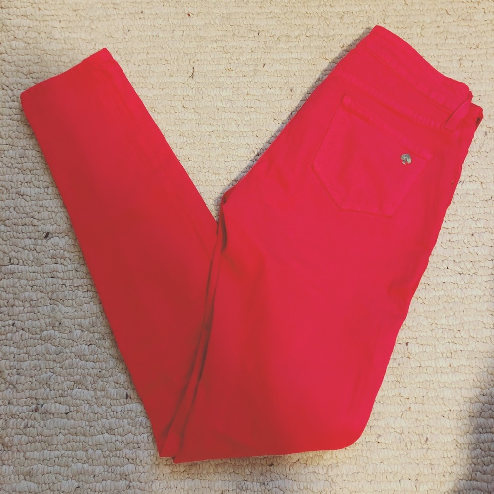 Kate Spade bright pink jeans